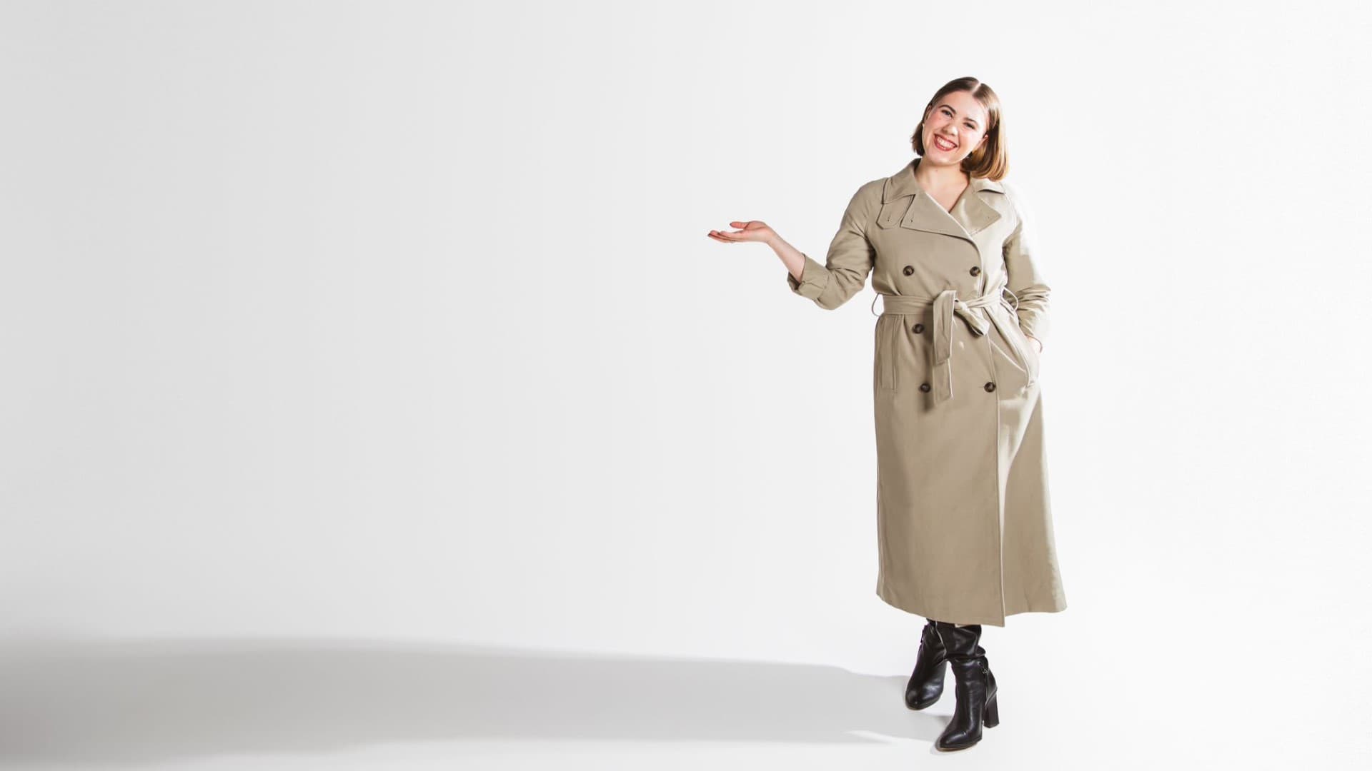 Professional standing confidently